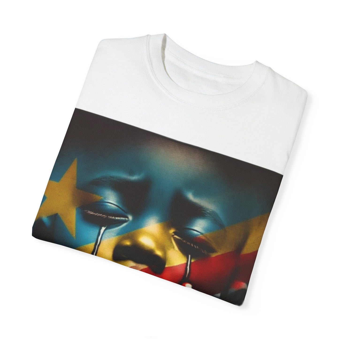 Pray for Goma Unisex Garment-Dyed T-Shirt | Bold Art for Awareness